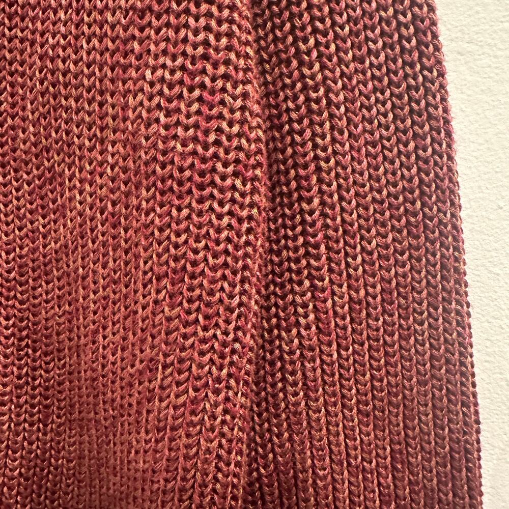 Peruvian Connection Salinas Cardigan Brandywine Marled Brick Red XS‎ Boho Luxury - Picture 5 of 9